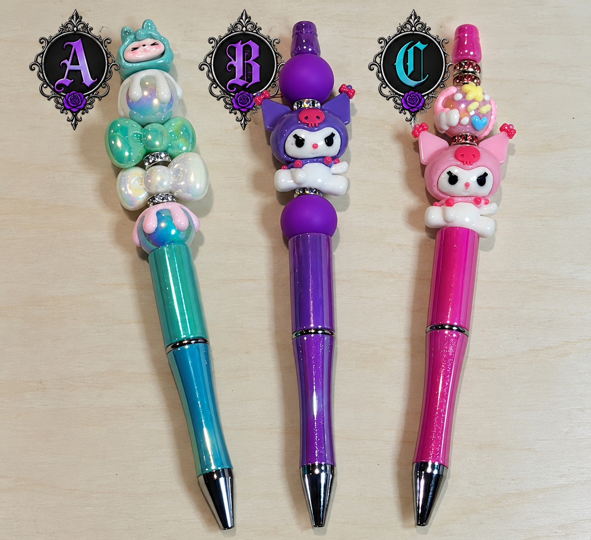 Character Beaded Pens