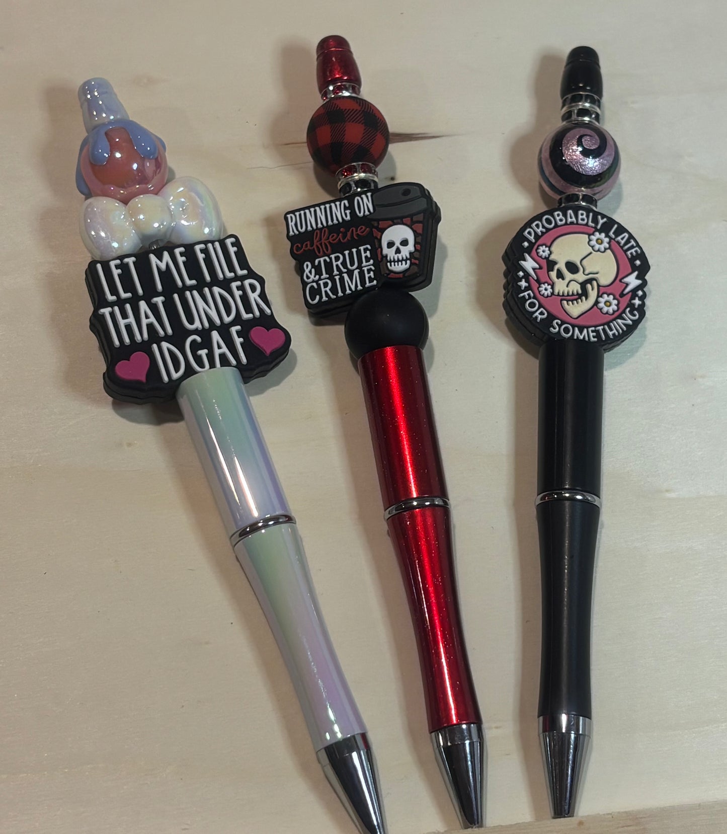Morally Grey — Beaded Pens