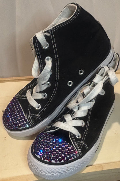 Mini Mayhem - Hand Rhinestoned Kids High tops