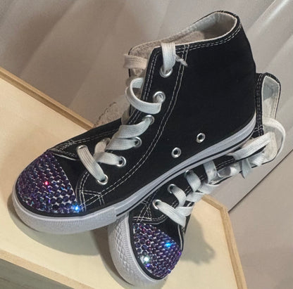 Mini Mayhem - Hand Rhinestoned Kids High tops