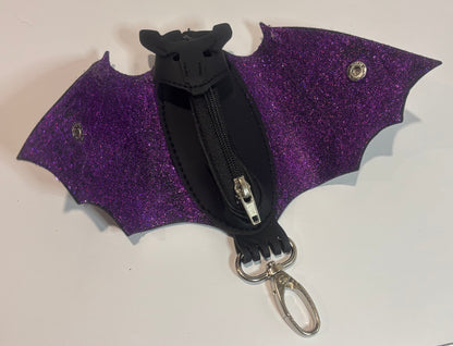 Batty — Hand-Glittered Accessory Pouch