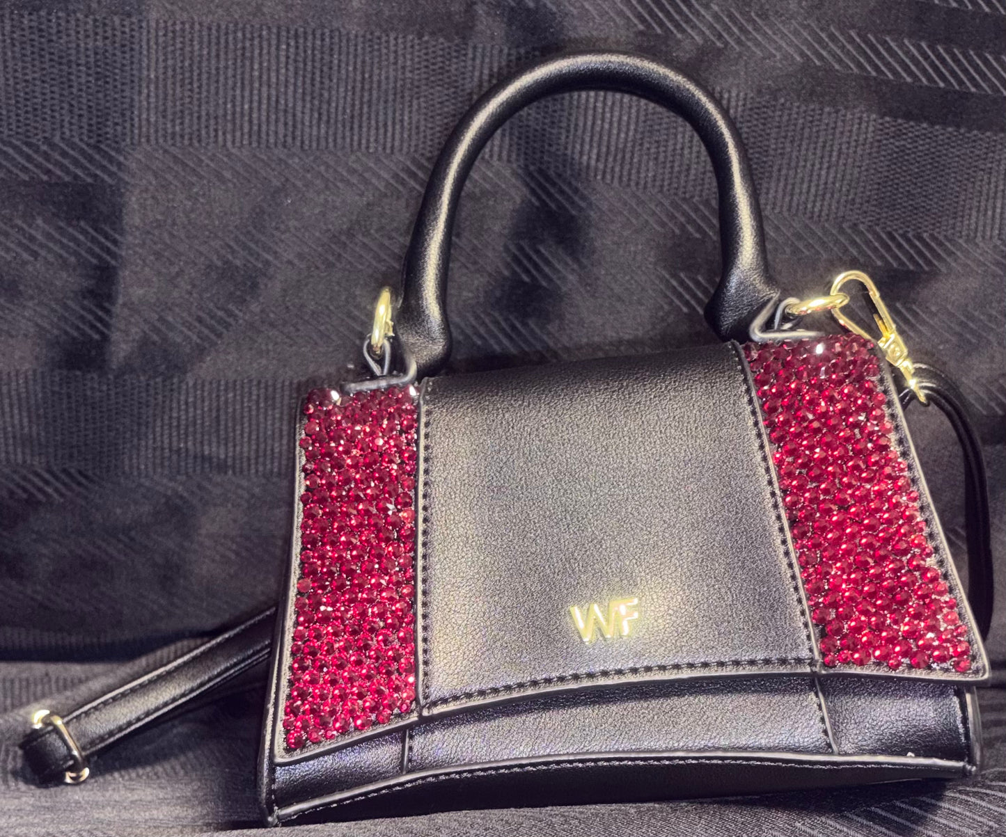 Ruby Noir - Hand Rhinestoned Handbags