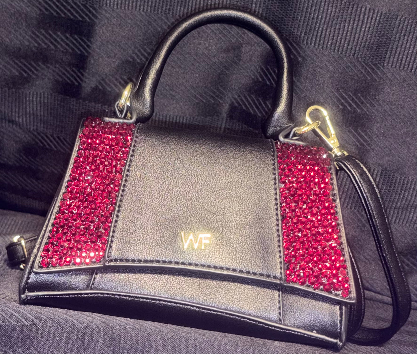 Ruby Noir - Hand Rhinestoned Handbags
